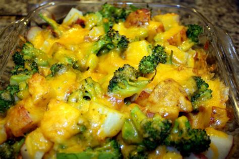 Loaded Potato And Broccoli Bake Lots Of Cheese Yes Please