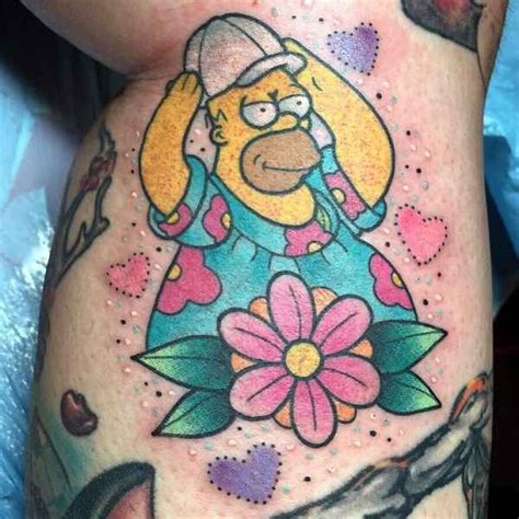 Funny Homer Tattoos Simpsons Tattoo Zuhause Tattoo Homer Simpson
