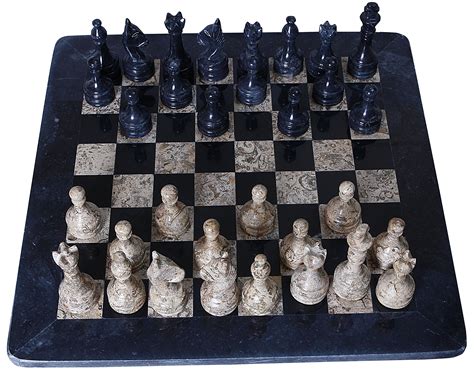 Radicaln Completely Handmade Original Marble Chess Board Game Set Two