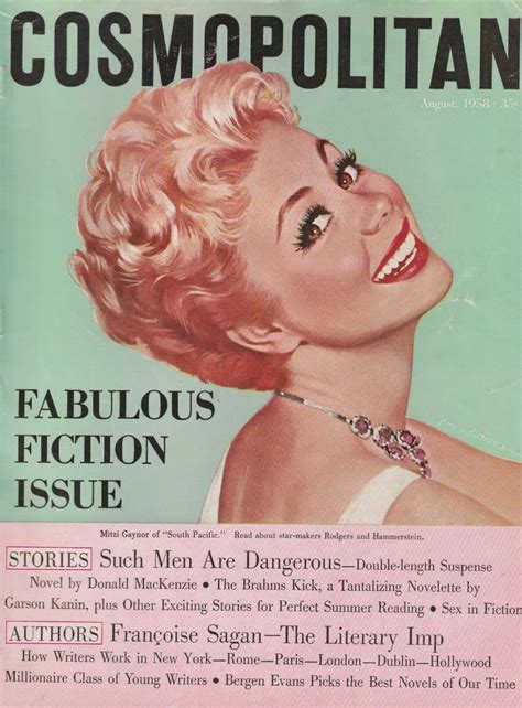 Mitzi Gaynor Cosmopolitan Magazine August Jon Whitcomb