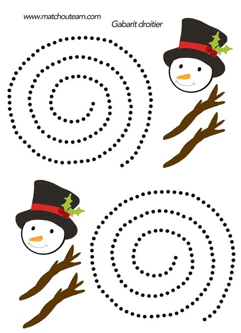 Voilà un bricolage de noël économique et sympa : Bonhomme de neige à découper | Bonhomme de neige, Bonhomme ...