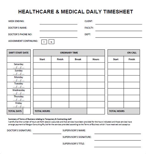 Free 6 Sample Time Sheet Templates In Pdf Ms Word Excel