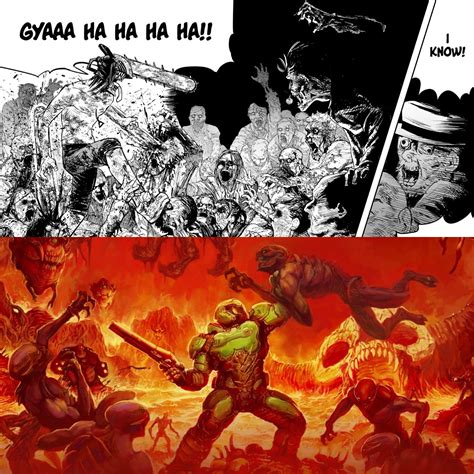 Chainsaw Man 2019 And Doom 2016 Respectively Doom