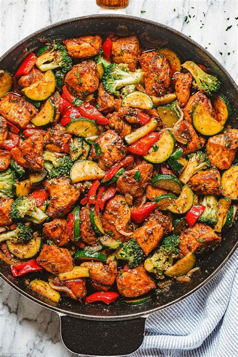 Healthy Chicken With Vegetable Skillet Nutrition Line