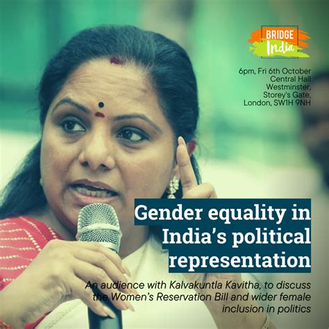 gender equality in india s politics with kavitha kalvakuntla