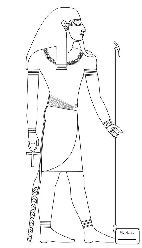 Egyptian Gods Coloring Sheets Coloring Pages