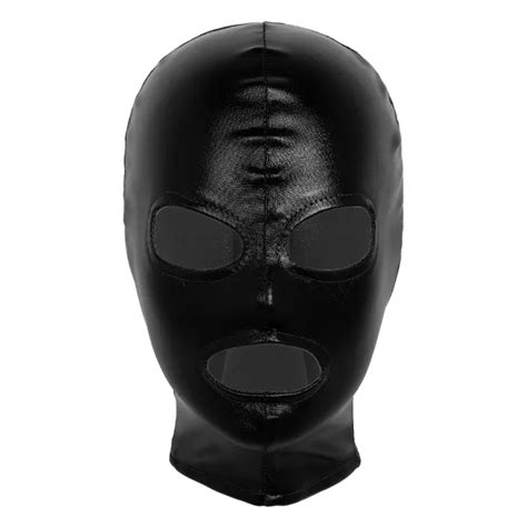 halloween costume for adults unisex latex mask men women cosplay face mask shiny metallic open