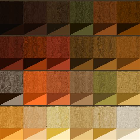 Wood Grain Colour Chart Openclipart