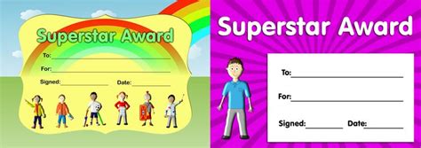 Download Our Twin Pack Of Superstar Award Certificates