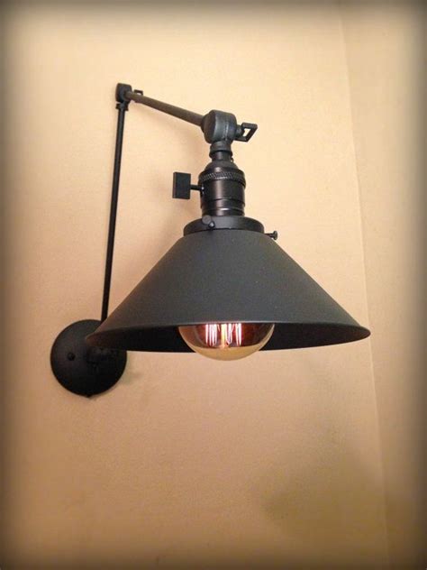 Plug In Swinging Adjustable Wall Light Industrial Sconce Etsy