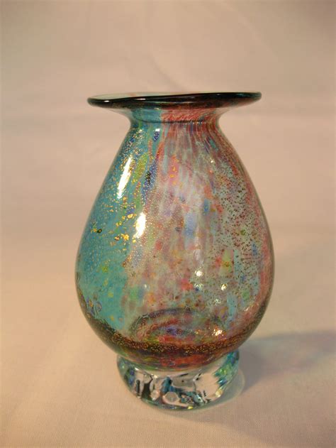 Antiques Atlas Angela Henderson Studio Art Glass Vases X2
