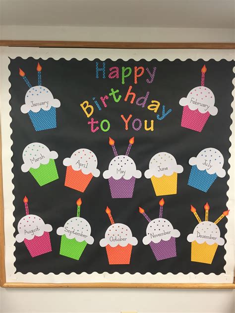 Birthday Bulletin Board For Preschool Class Classroom Birthday