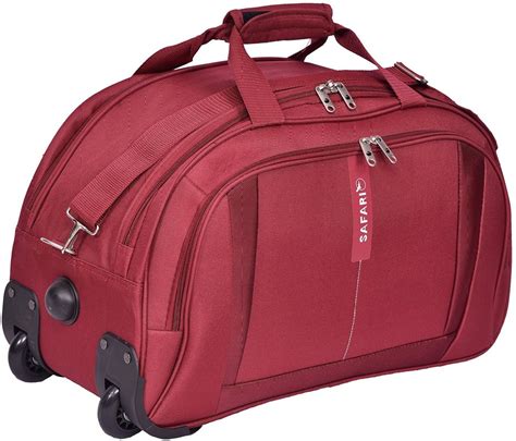 safari revv rdfl 20 inch 50 cm duffel strolley bag maroon price in india