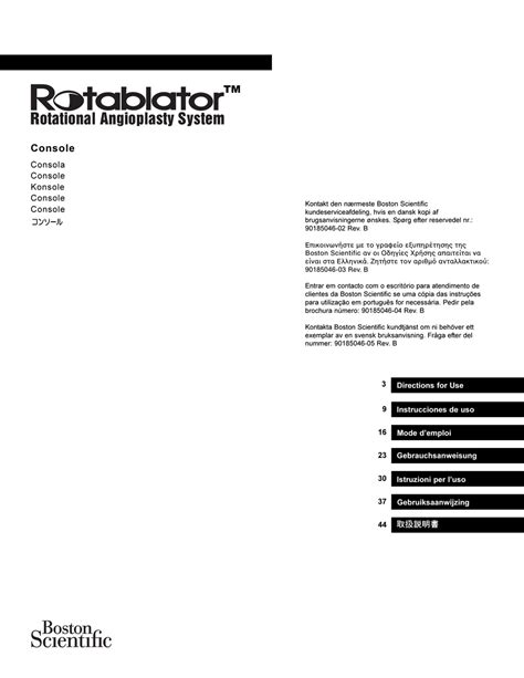Boston Scientific Rotablator Directions For Use Manual Pdf Download