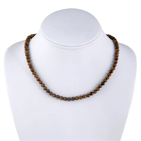 Tigers Eye Beaded Necklace In Beaded Necklace Gemstone