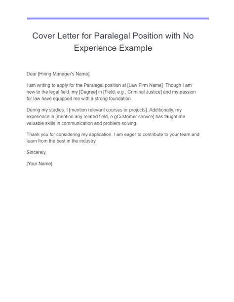 Paralegal Cover Letter 29 Examples Pdf