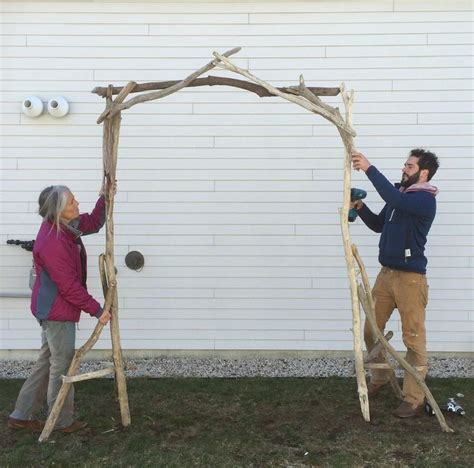 Driftwood Arch Portable For Venues Self Standing Sturdy Etsy Wood