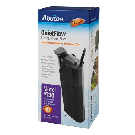Aqueon Quietflow 30 Internal Power Filter Up To 30 Gallon Petco