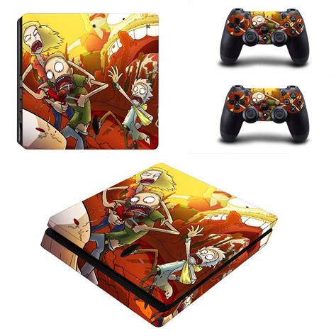 Rick And Morty Decal Skin Sticker For Ps4 Slim Console And