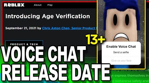 Roblox Voice Chat Release Date How To Get It Youtube