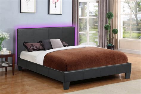 Choose from memory foam, pocket spring and more. Value - Upholstered Platform Bed, Black - Double (FULL ...