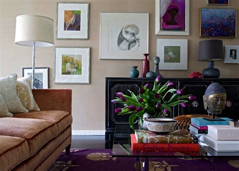 Aubergine Living Room Design Ideas