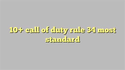 10 Call Of Duty Rule 34 Most Standard Công Lý And Pháp Luật