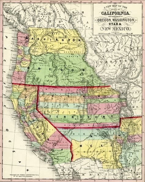California Oregon Washington Map