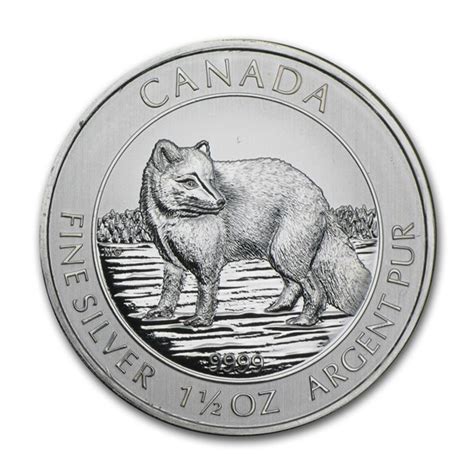 Buy 2014 Canada 15 Oz Silver 8 Arctic Fox Bu Abrasions Apmex