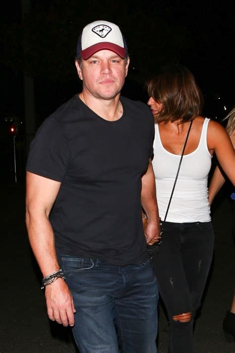 Photo Exclusif Matt Damon Et Sa Femme Luciana Barroso Arrivent Au