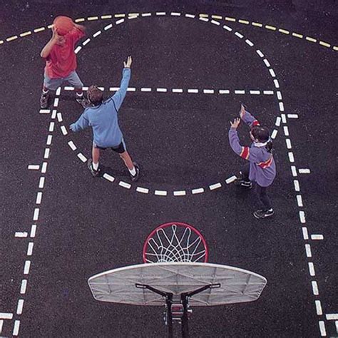 Basketball Court Stencil Kit Terrabound Solutions Inc