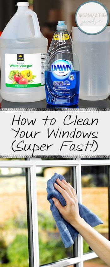 How To Clean Your Windows Super Fast • Organization Junkie