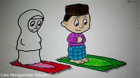 Gambar kartun perempuan cantik gambar pedia via gambarpedia.org. cara menggambar anak sholat berjamaah - YouTube