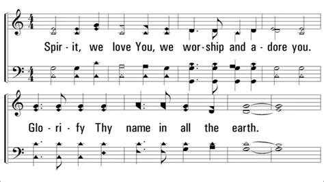 Hymn Glorify Thy Name With Sheet Music Congregational Hymn Singing