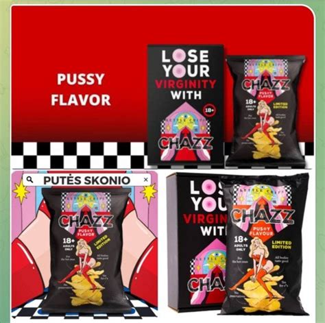 Pussy Flavor Potato Chips Chazz Adult Only Pack Grams Etsy Uk