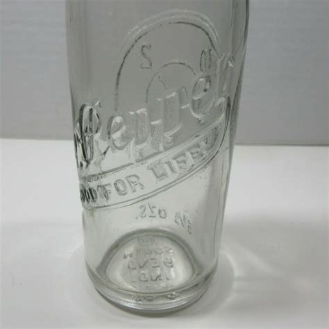 Vintage Dr Pepper Soda Bottle 6 12 Oz 10 2 4 Clear Embossed South Bend