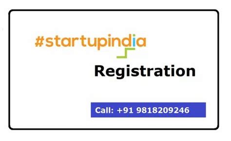 Startup India Registration In Delhi Ncr New Delhi Id 23977822088