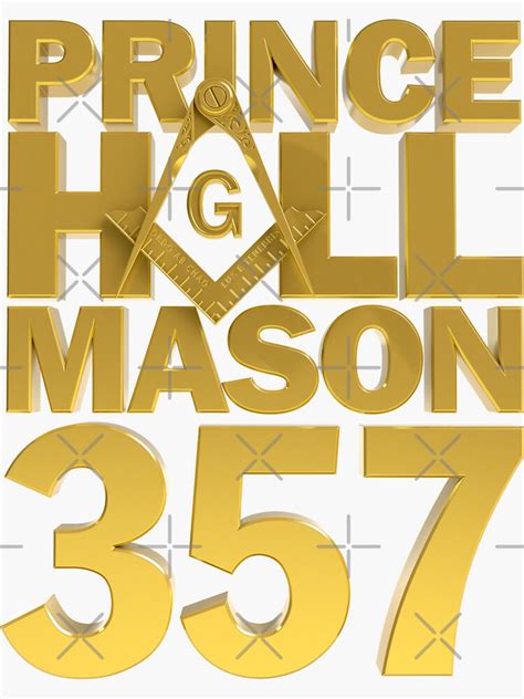 Freemason Prince Hall Mason 357 Gold Square And Compass Masonic Prince
