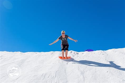 Backpacking And Sledding In White Sands National Monument New Mexico