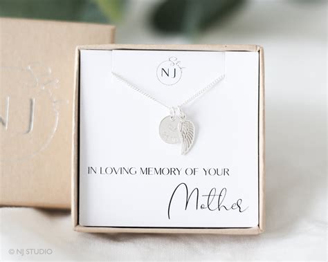 Memorial T For Loss Of Mother Custom Initial And Date Etsy Uk
