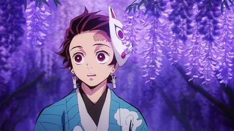 Kimetsu No Yaiba Anime Demon Purple Haired Anime Characters Tanjiro