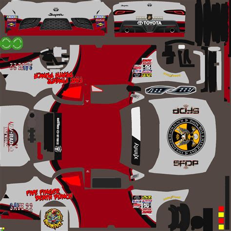 Paint scheme, sponsor and number changes in #nascar #paintscheme. Photoshop Toyota Supra Class Btga7 by William Fink ...