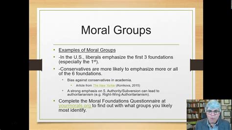 Moral Foundations Theory Part 2 The Six Moral Foundations Youtube