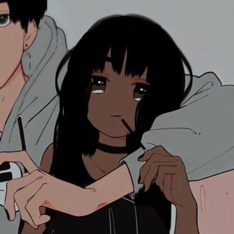 Interracial Matching Pfp 1 2 Black Anime Characters Aesthetic Anime