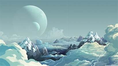 Alien Planet Landscape Illustration Uhd 4k Desktop