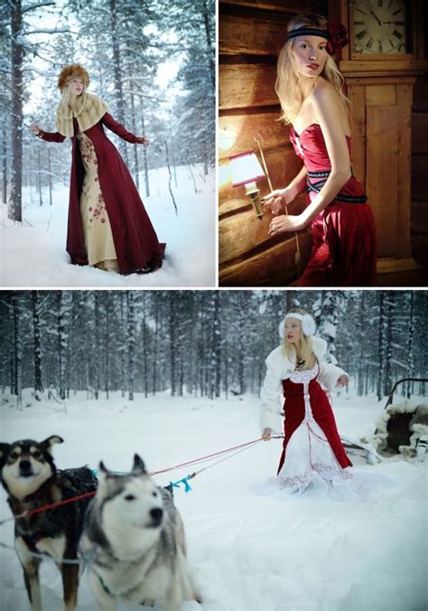 Winter Glamour In Laplandbridal Inspiration Shoot By Agata Stoinska