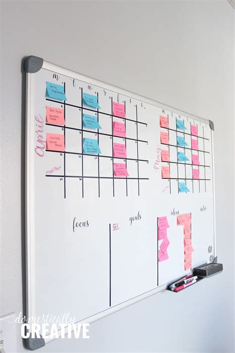 Diy Whiteboard Calendar And Planner Artofit