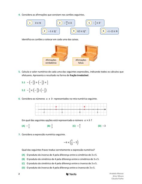 Testes De Matematica 7 Ano