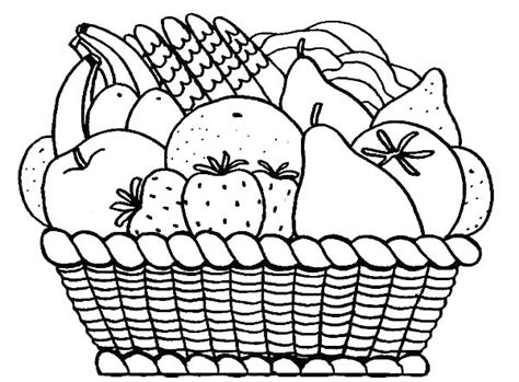 Fruit Bowl Coloring Page At Free Printable Colorings