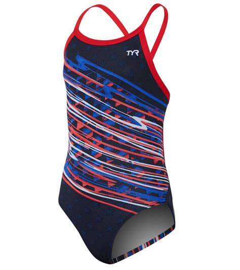 Tyr Girls Victorious Diamondfit One Piece Swimsuit At